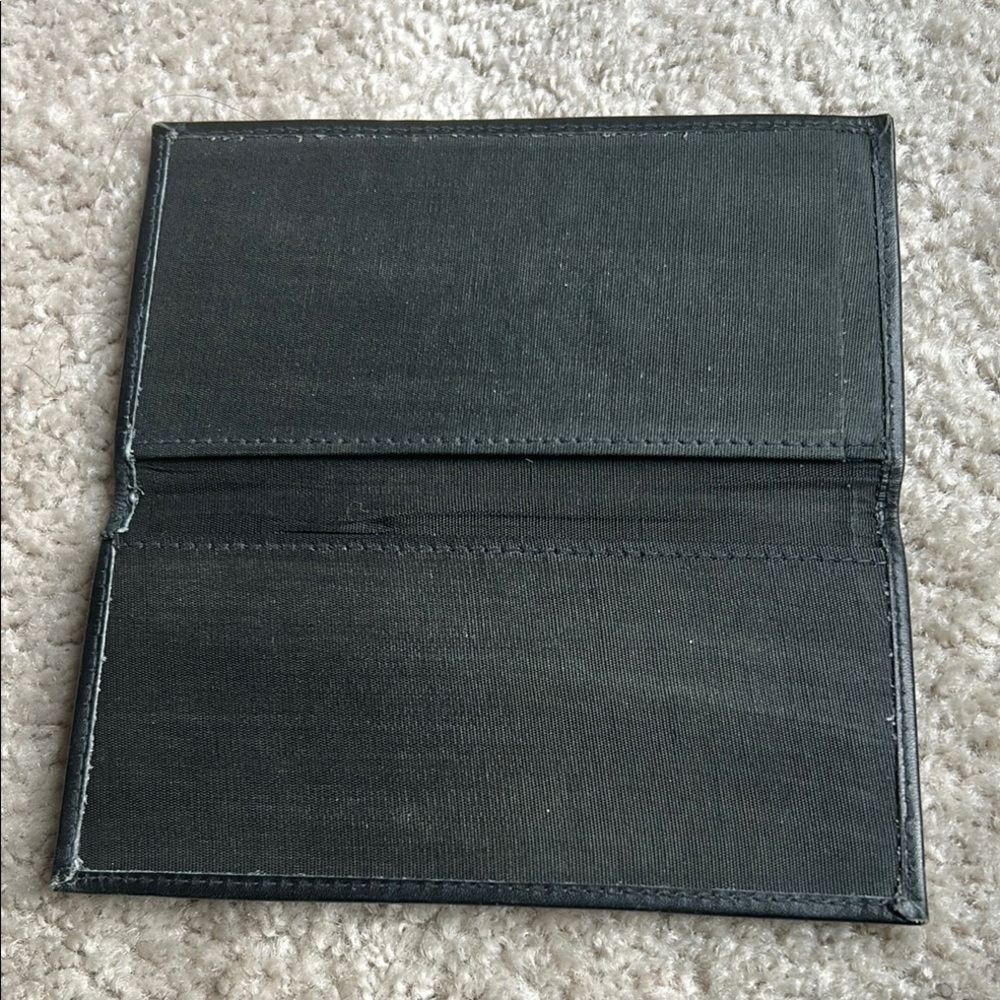 Black Leather checkbook insert - Picture 3 of 12